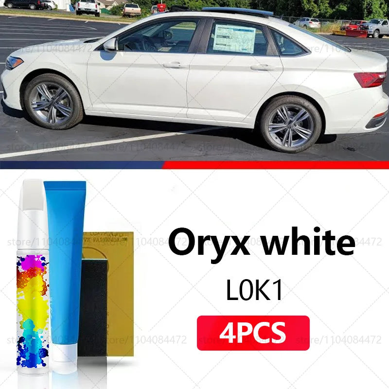 Car Paint Repair Pen For 1979-2025 Volkswagen Jetta Paint Scratch Repair Accessories 4PCS White LC9A White L0K1 Red LC3J Blue