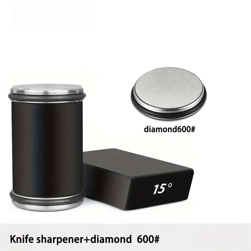 Rolling Knife Sharpener For Straight Edge Knife Sharpener Kit With 15/20° Degree Magnetic Angle For Kitchen Knives Whetstone Set
