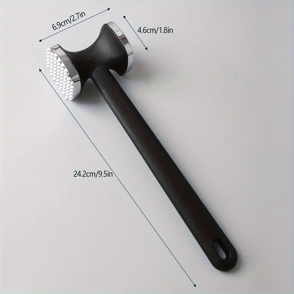 Heavy Duty Kitchen Meat Tenderizer Hammer Stainless Steel Head for Effortless Pounding and Tenderizing Kitchen Gadgets