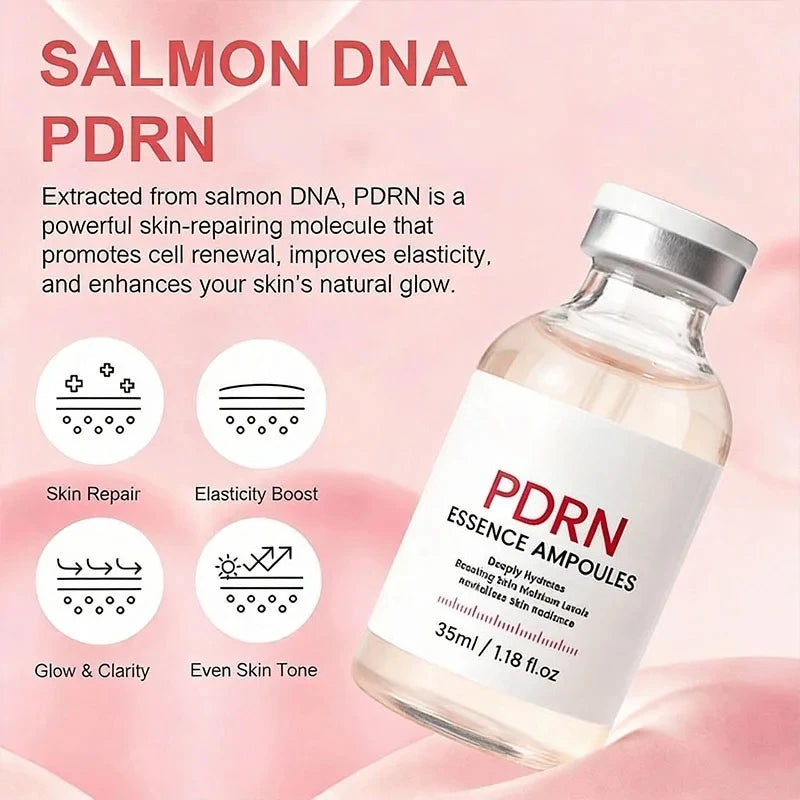 PDRN Collagen Peptide Ampoule Serum Revitalize Dull Skin Enhance Skin Glow Refine Surface Imperfections Moisturizing Repair Care