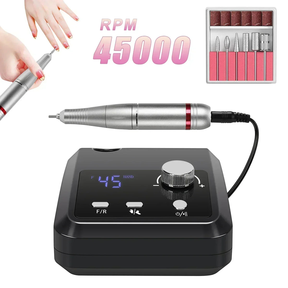 Portable Electric Nail Drill Sander
