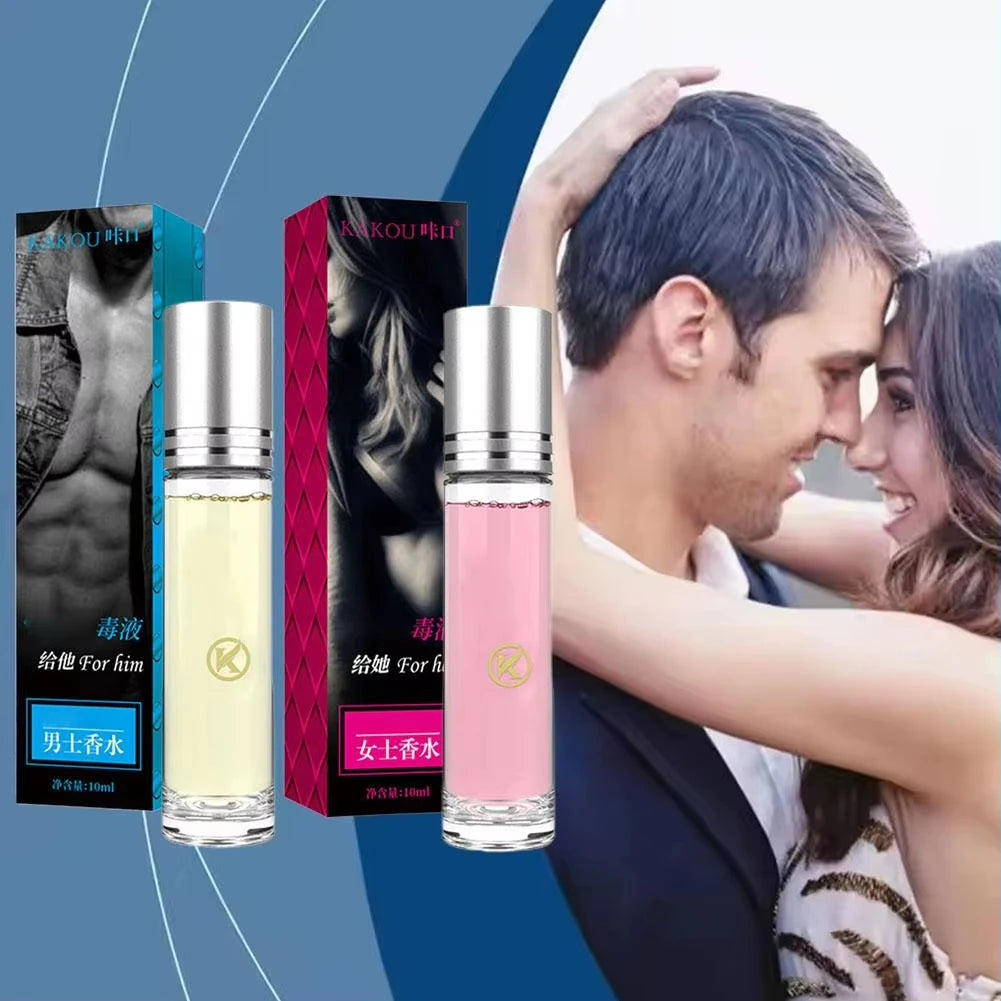 10ml Unisex Roll On Eau De Toilette Fresh Natural Fragrance Pheromone Temptation Lasting Dating Mini Portable Ball Body Parfum