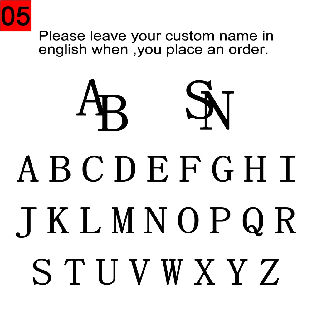 How to purchase custom cufflinks?  Choose your preferred font and color, and note the letters you want to customizethanks！