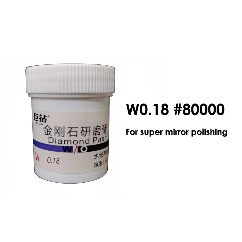 50g W0.18-60 Diamond Paste Compound Mold Die Mirror Polishing Lapping Syringes Micron Glass Jade Jewelry Metal Buffing Grinding
