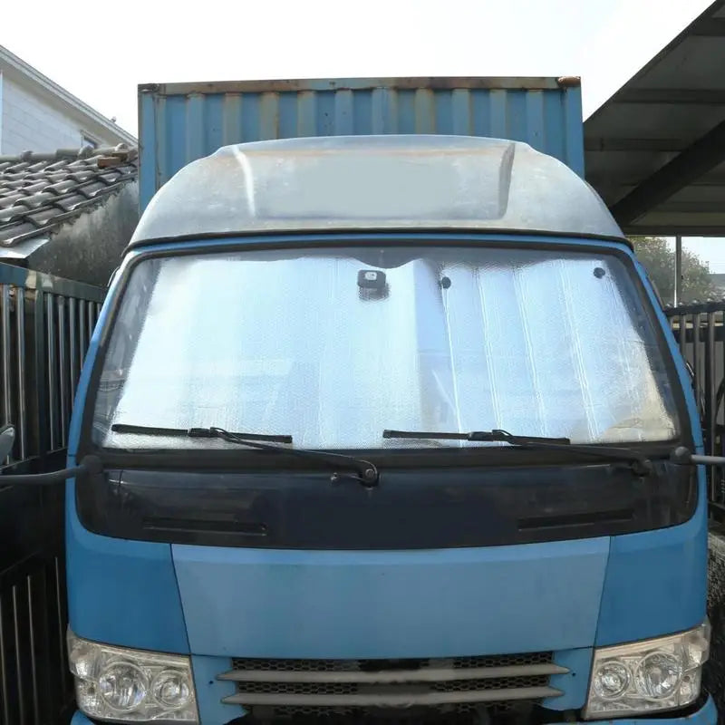 Truck Windshield Sun Shade Car Window Sunshades Anti-UV Thickened Sun Shade Cover Foldable Windshield Block Cover 220cmx80cm