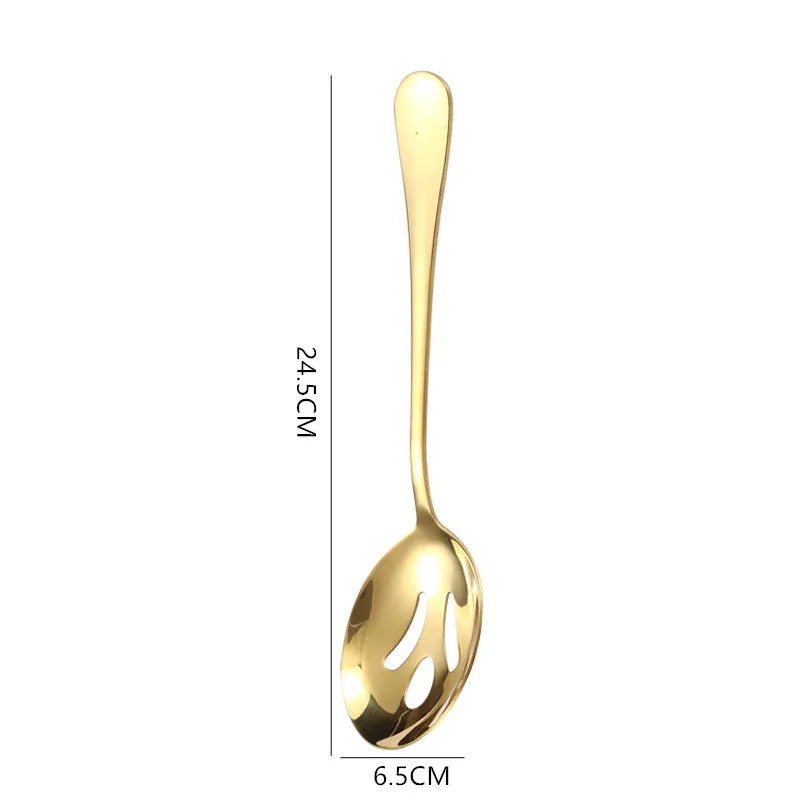 Gold Stainless Steel BBQ Tongs