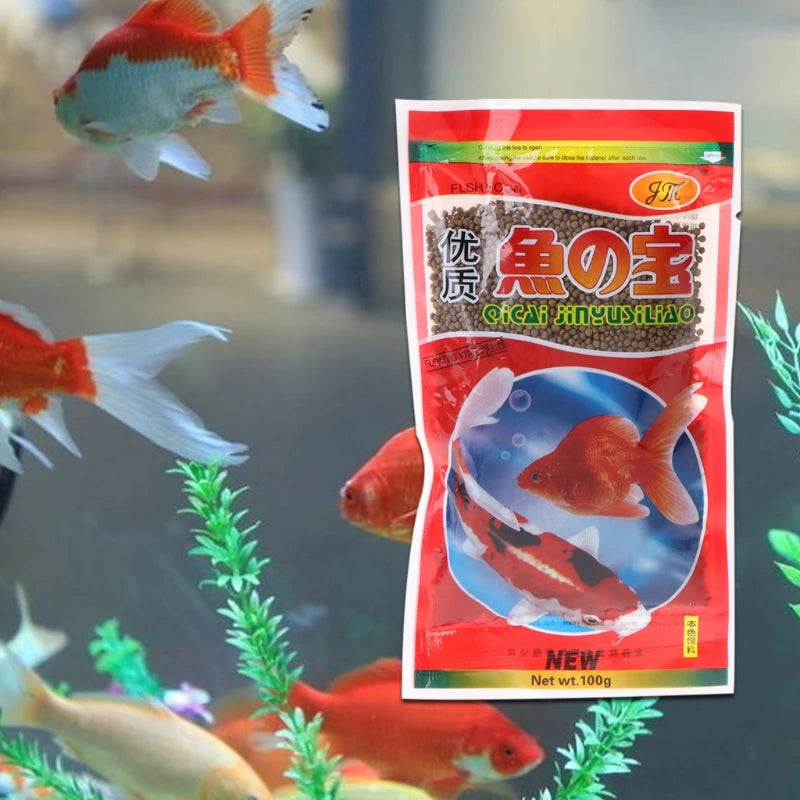 Yu Zhi Bao High-Quality Goldfish Food 100g - Nutritious Fish Feed for Goldfish & Koi, New Packaging Aquarium Fish Supplies