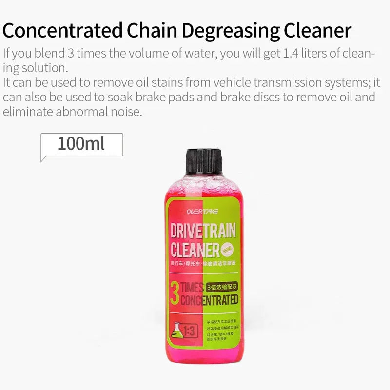 100/350ml Bike Drivetrain Cleaner Bicycle Chain Cleaning Maintenance Liquid Degreaser Spray Bike Chain Cleaner Bicycle Degreaser