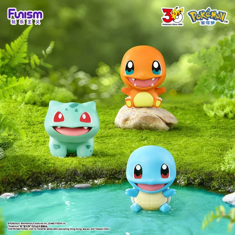 Funism Pokemon 30th Anniversary Original Partners Series Blind Box Charmander Starter Pokemon Ball Charmander Squirtle Figure