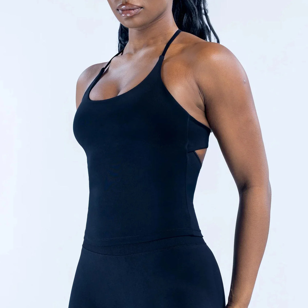 Logo Women Cross Back Yoga Tank Top Sexy High Stretch Sports Bra Vest Outer Wear Fitness Workout Crop Top