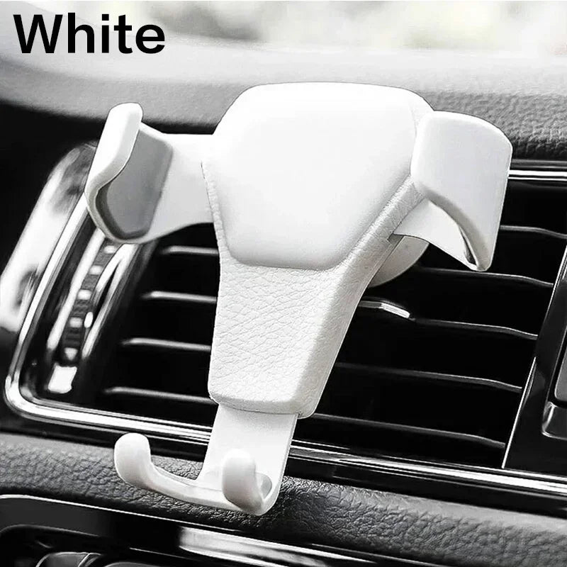 Heavy Duty Gravity Car Phone Mount with Air Vent Clip Shockproof Anti Shake Universal Mobile Phone Holder Car Stand for Samsung Android and Other Smartphones One Hand Operation Easy Mount Release and Use