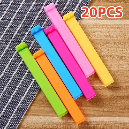 5/20PCS Portable Kitchen Storage Food Snack Seal Sealing Bag Clips Sealer Clamp Plastic Tool Kitchen Accessories Food Bag Clips