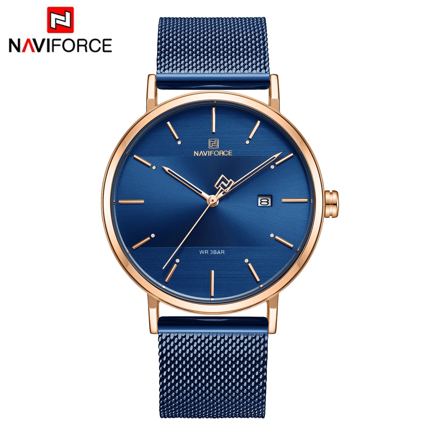 NAVIFORCE Luxury Brand Date Japan Movt Square Men Quartz Casual Watch Army Military Sports Watch Men Watches Male Leather Clock