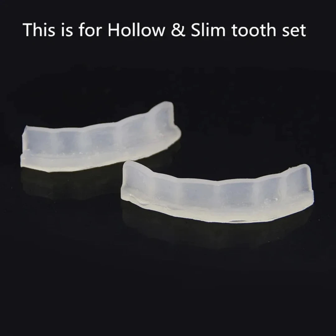 2pcs Reusable Silicone Grillz Molding Fixing Bars Universal for All Grillz Styles Teeth Fitting Grills Mold in Teeth Accessory