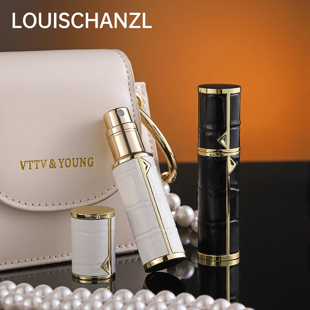 Louischanzl Perfume Atomizer Portable Liquid Cosmetics Containers Traveling 5ml Alcochol Perfume Refillable Bottles Empty Spray