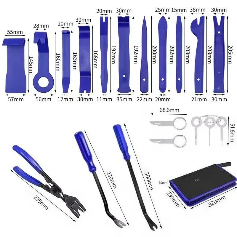 Car Hand Tool Set Car Disassembly Tools Kit Stereo Repair DVD Repair Tool Dashboard Removal Tools Interior Plastic Trim Panel