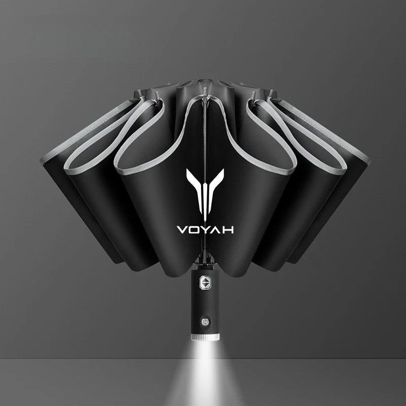 For Dongfeng Voyah Free Dreamer Passion Zhuiguang H53 2022 2023 2024 Car Fully Automatic Folding Windproof Umbrella Accessories