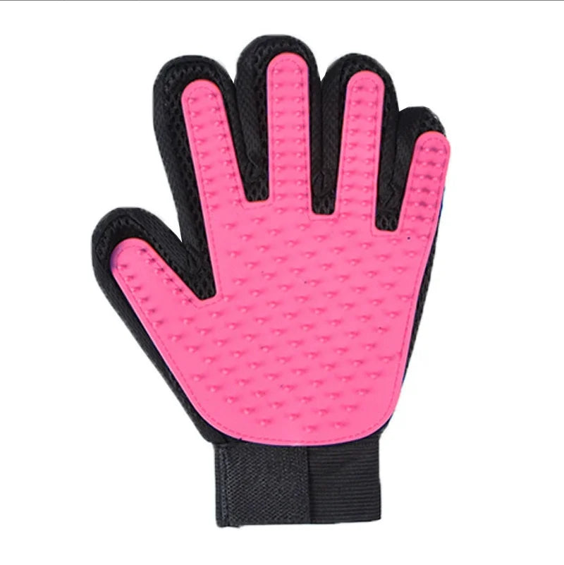 Silicone Pet Grooming Gloves Cats Hair Brush and Comb Gloves to Bathe Dogs Cleaning Hair Removal  for Dog Animal Use Supplies