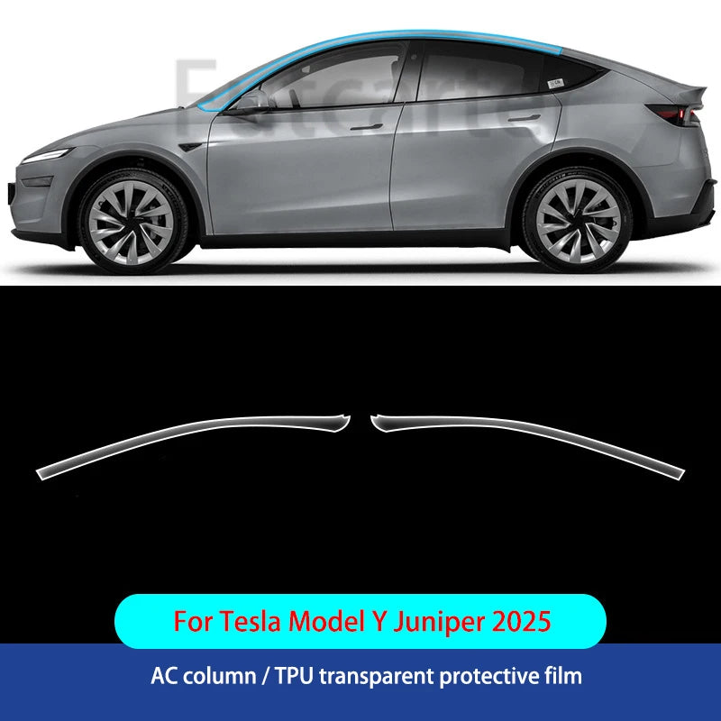 For Tesla ModelY Juniper2025 TPU Transparent Sticker Body Accessories Styling Pre-Cut Paint Protection Film Car Clear Kit Sticke
