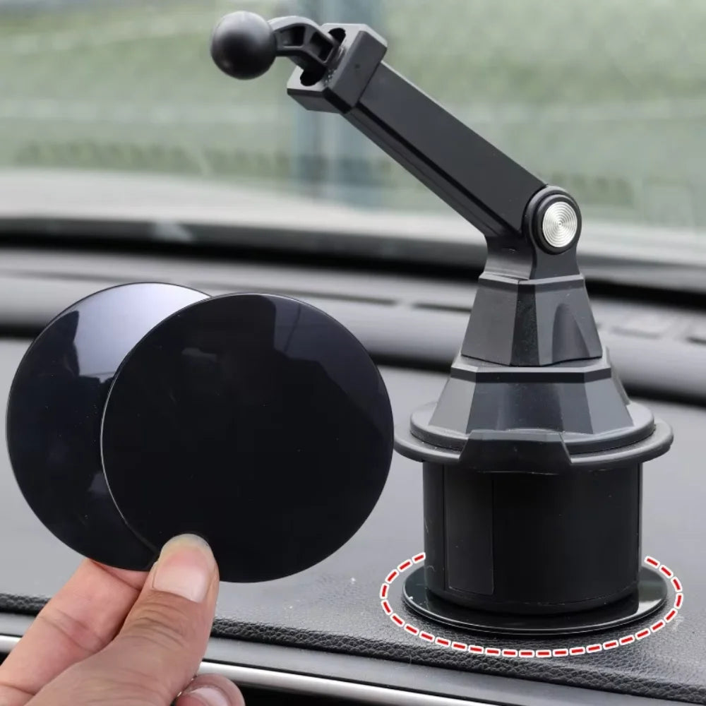 Universal Car Suction Cup Adhesive Dashboard Mount Pad Base for Navigation GPS Brackets 80mm Round Car Mobile Phone Holder Stand