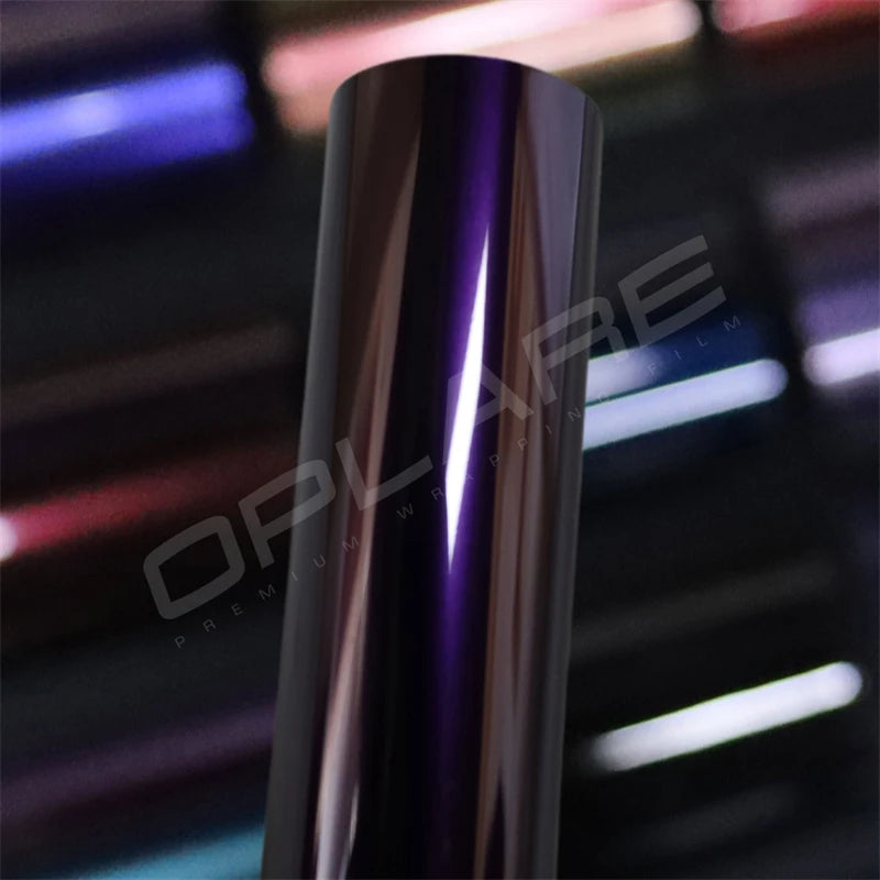 Highest quality PET glossy metallic Midnight purple vinyl wrap film car wrap black cherry ice vinyl wrap quality Warranty