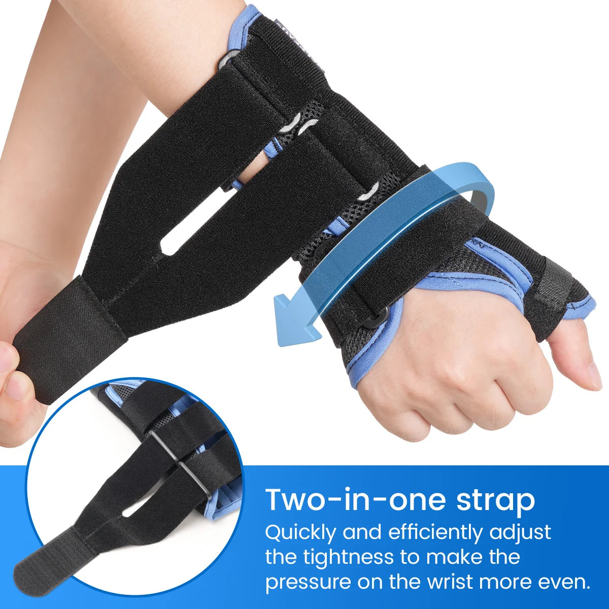 VELPEAU Wrist Brace with Thumb Support for Men Women, Breathable Wrist Splint for Arthritis Pain, Sprain and Hand Fixation