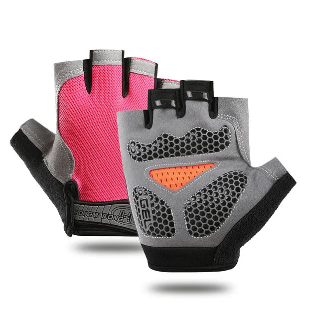 Half Finger Gel Weight Lifting Gloves Men Women Breathable Anti-slip Workout Gloves Summer Gym Yoga Sport Training Hand Gloves