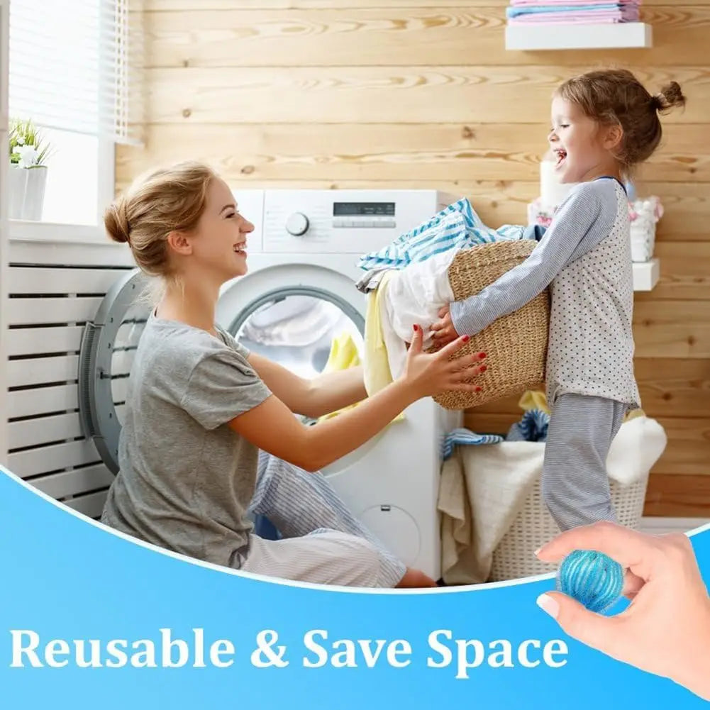6/12 Pcs Laundry Pet Hair Filter Balls Lint Remover Washing MachineFloating Ball Reusable Nylon Balls Lint Catcher
