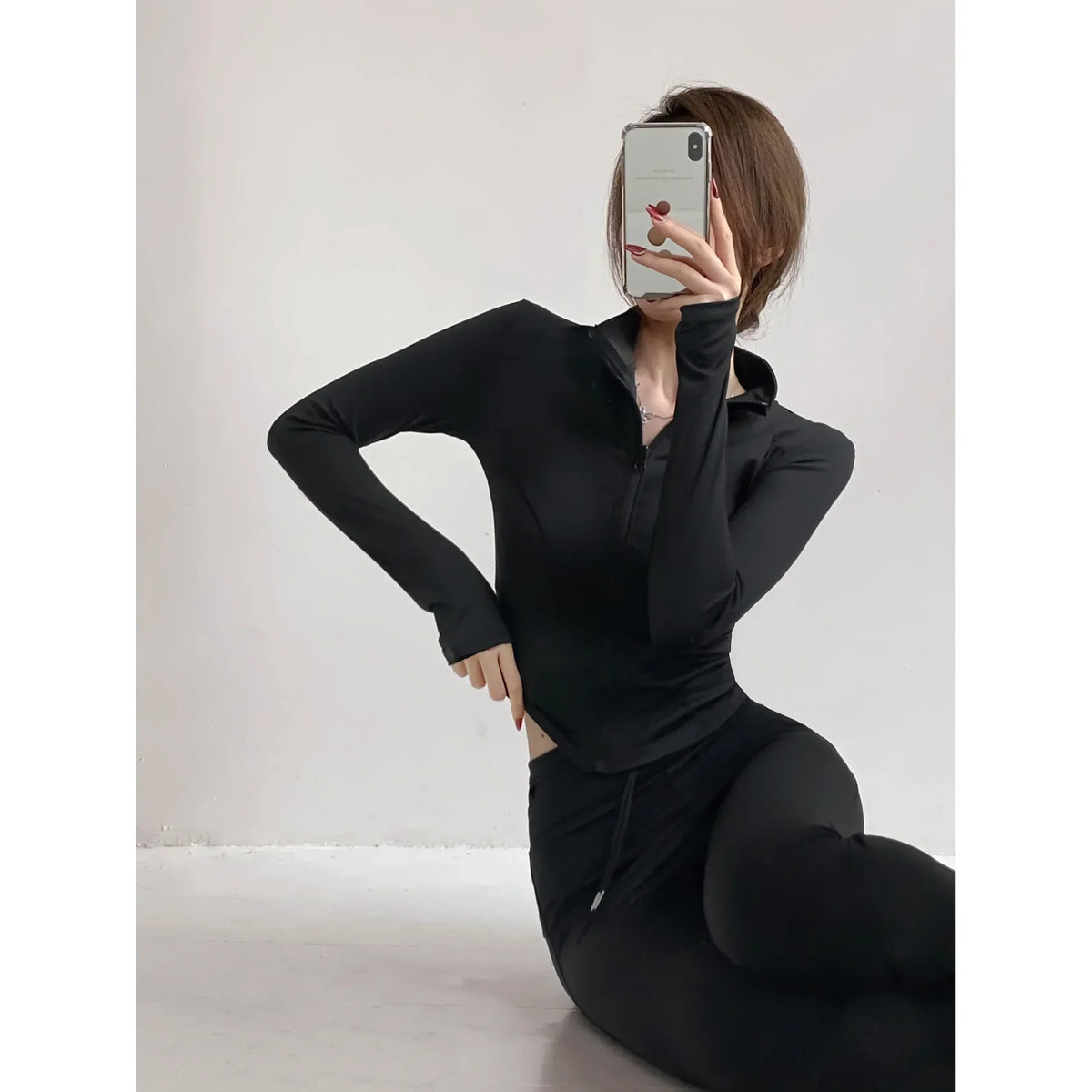 S-3XL Sun Quick Drying Sports Coat Women's Tight Top Yoga Jacket Long Sleeve Zipper Jacket Running Fitness Women's Jacket