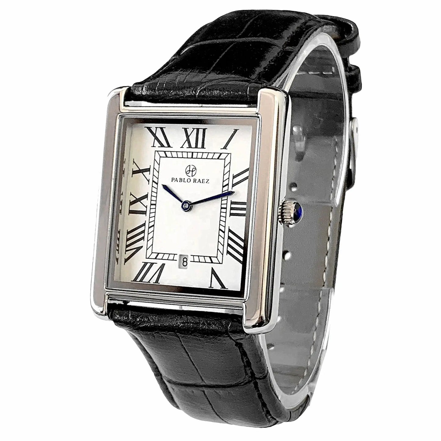 Men Watch Business Retro Classic Calendar Luxury Leather Waterproof Male Fashion Quartz Clock Watches with Box and Spare Battery