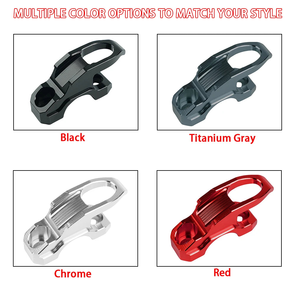 CNC Aluminum Motorcycle Handlebar Helmet Hook Hanger Bracket Universal Accessories