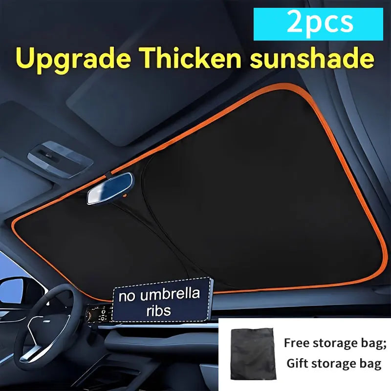 Car front windshield shade, protect the interior of the car, effectively block the sun, suitable for cars, SUVs