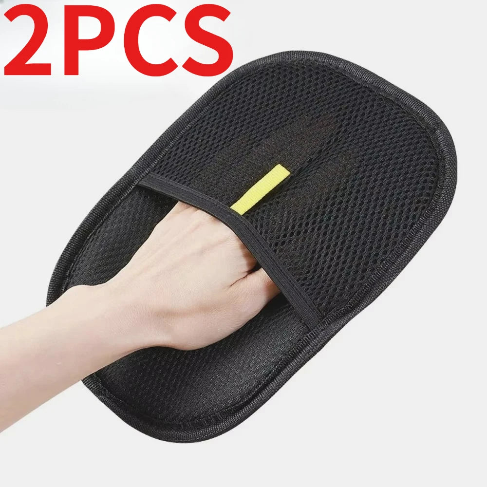 New Pet Hair Removal Tool Reusable Static Removal Gloves, Double-Sided Grooming Gloves for Pets Removes Pet Fur Hair for Carpets