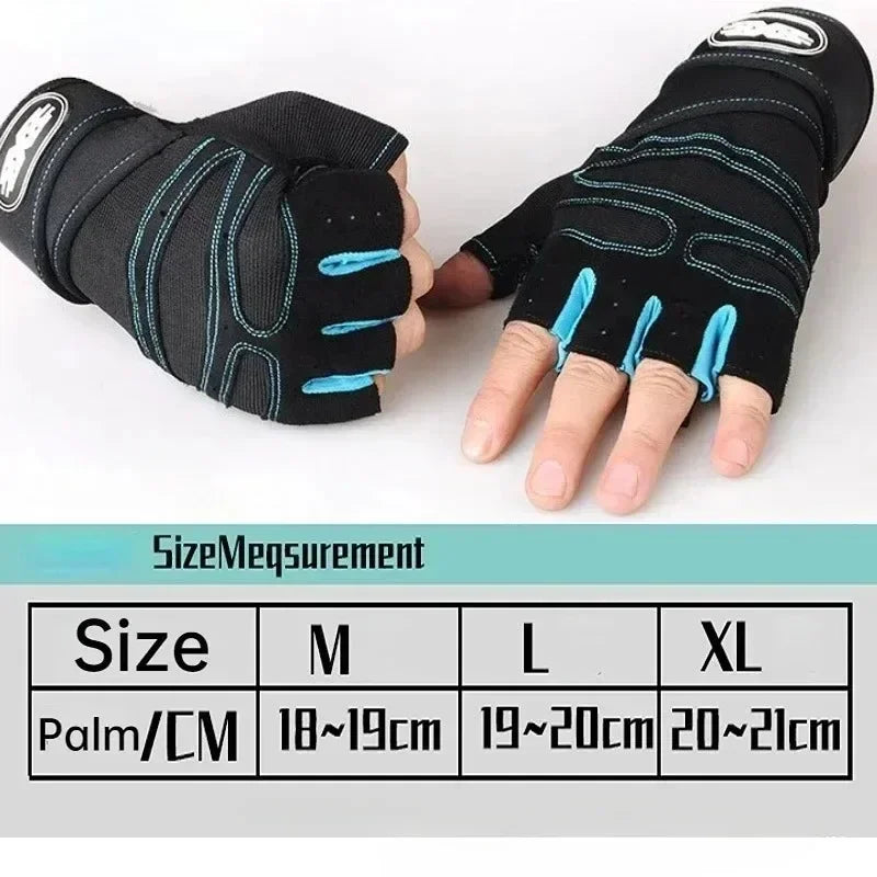 Training Gloves Cycling Equipment Fitness Half-finger Gloves Men Women Protective Anti-slip Wrist Guard Barbell Sports Exercise