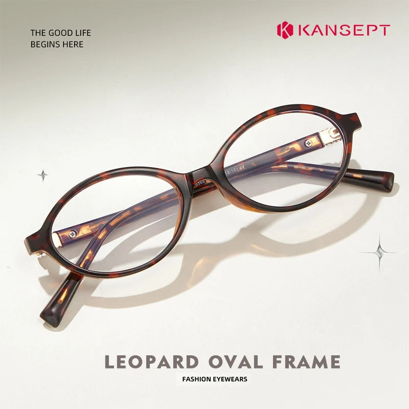 KANSEPT Women's Eyeglass Frame Optical Lenses Grade Glasses Prescription for Eyepieces in Trend Anti-Glare Lenses and Blue Light