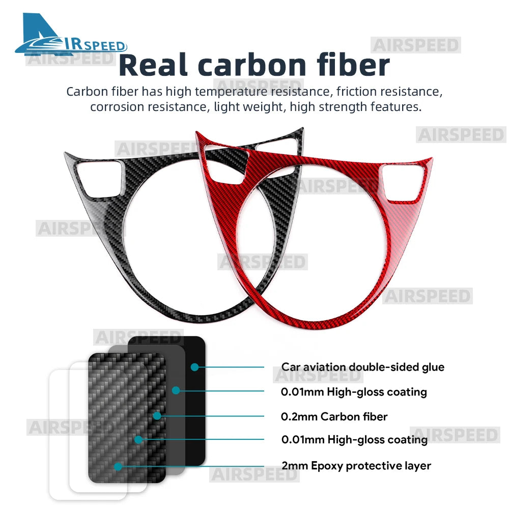 Real Soft Carbon Fiber Sticker For Abarth 595/695/Fiat 500C 2012-2015 For Fiat 500 2008-2015 LHD RHD AT MT Car Gear Shift Trim