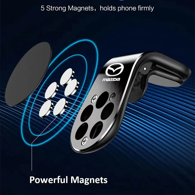 Magnetic Car Phone Holder Stand Air Vent Magnet Car Mount for Mazda 3 Atenza Axela Demio CX-9 CX3 CX5 MP MS RX8 Auto Accessories