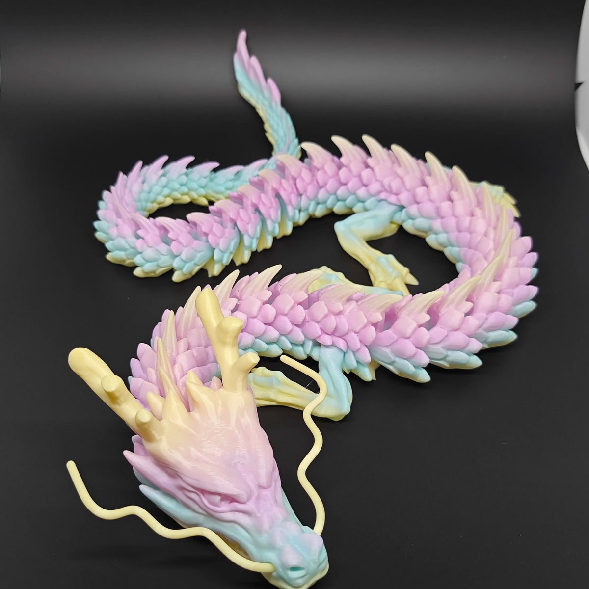 88CM 3D Printed Gem Dragon Crystal Fidget Toy Rotatable Articulated Dragon Gift for ADHD Perfect for Birthdays Gift Holiday gift