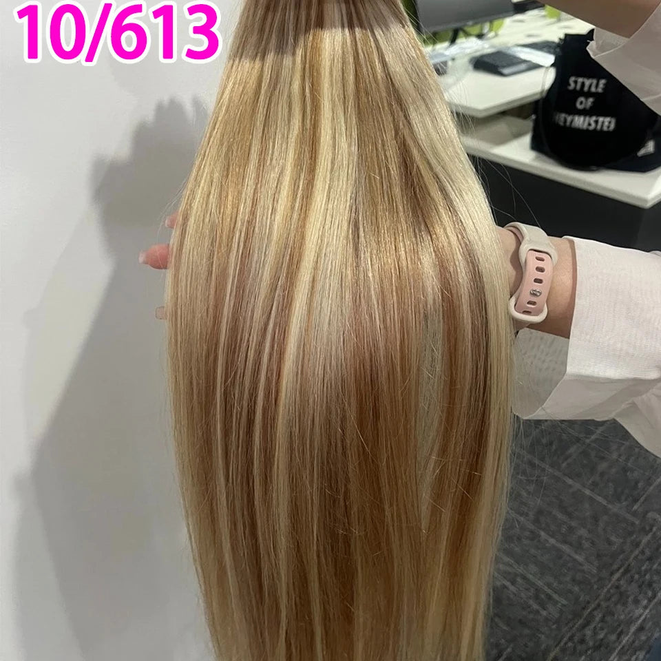 No Weft Straight Bulk Braiding Hair 100% Brazilian Virgin Remy Human Hair Extensions 50g 100g Blonde 1B Color Natural Hairpiece