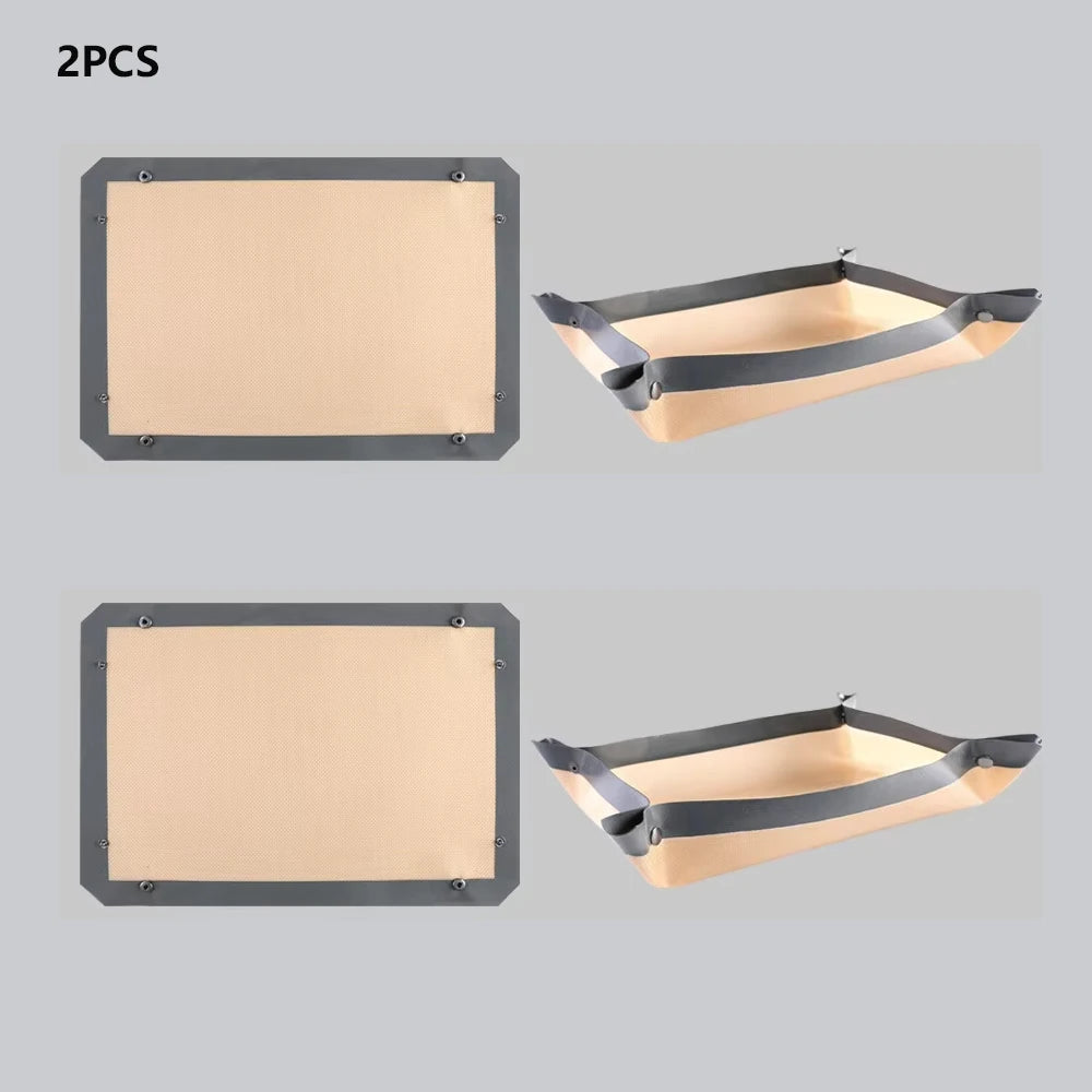 BUYYES Baking Mat Silicone Leakproof Cookie Tray Non-stick Baking Basket Heat Resistant Oven Liner Home Kitchen Tools Baking Mat