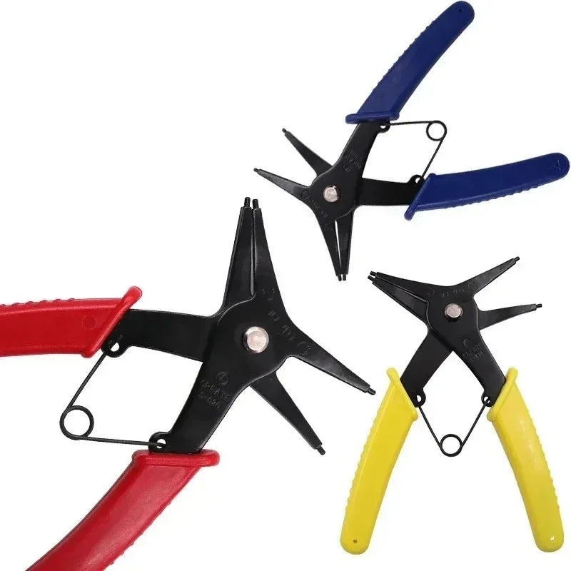 1pc Circlip Pliers 2 in 1 Internal and External Dual Purpose Pliers External Spring Pliers Large Retaining Ring Removal Tool