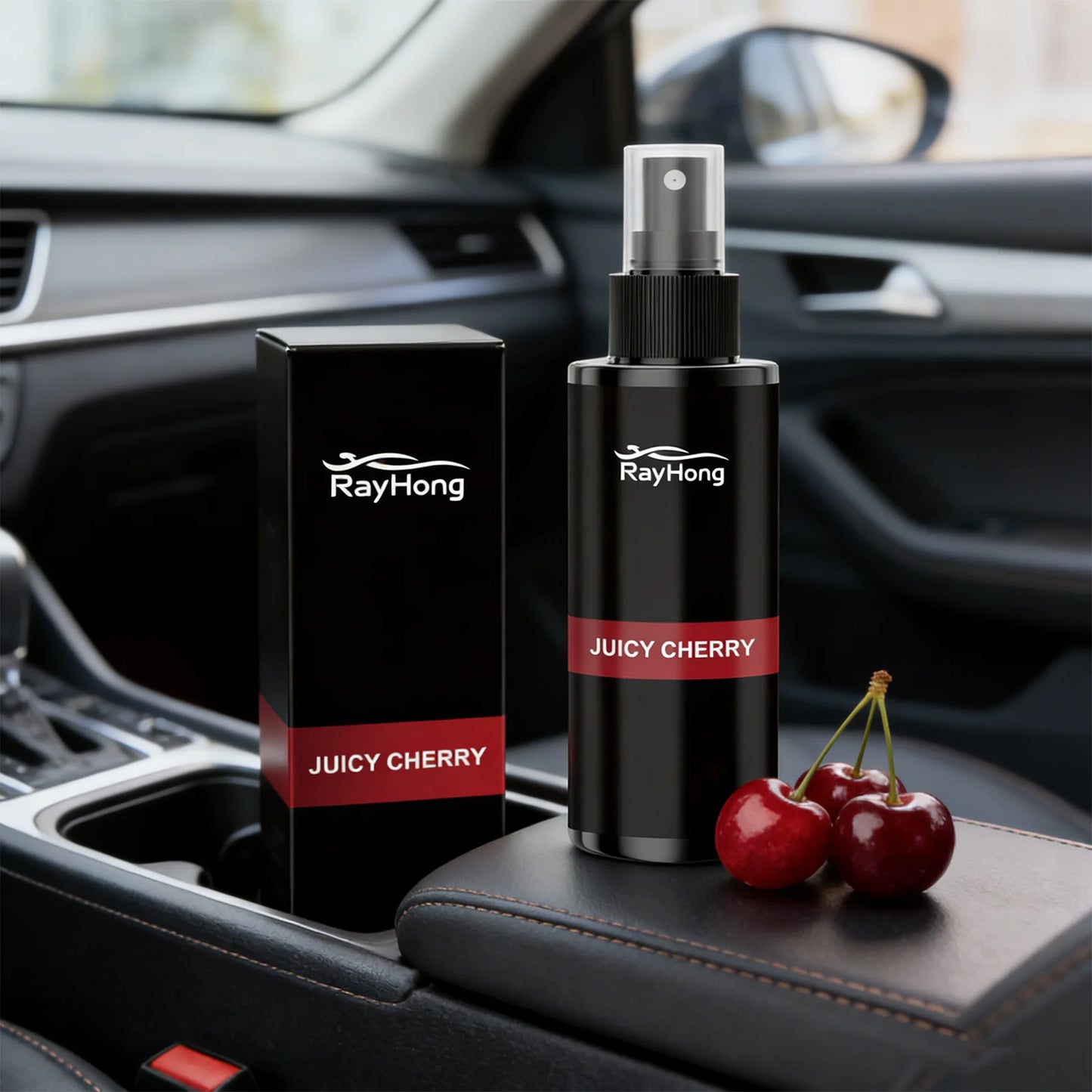 Car Air Freshener Odor Eliminator Auto Interior Spray Long Lasting Cherry Scent Automotive Fragrance Deodorizer Fresh Refresher