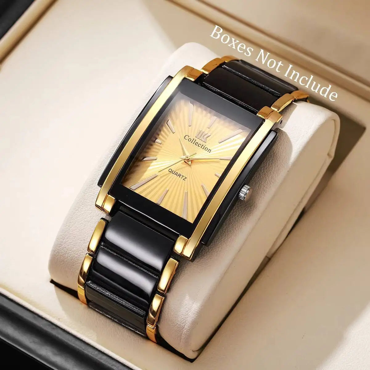 Luxury Men Business Watches Stainless Steel Strap Quartz Wristwatch For Mens Clock Reloj Hombre（Without Box）