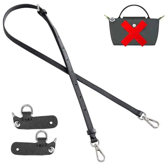Mini Bags Leather Shoulder Strap Kit Fit For Longchamp Mini Pouch Adjustable Crossbody Small Bag Accessories