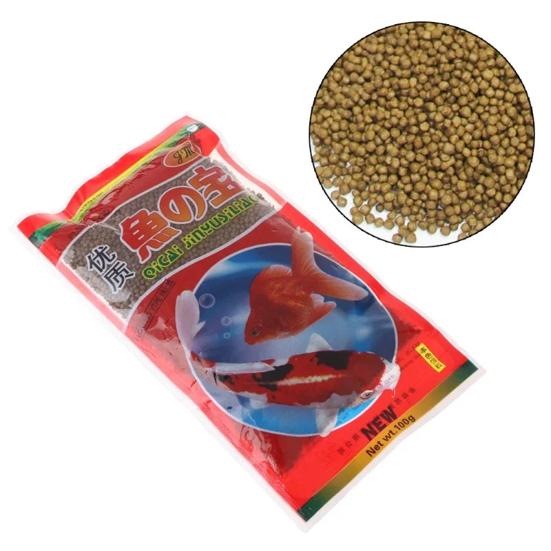Yu Zhi Bao High-Quality Goldfish Food 100g - Nutritious Fish Feed for Goldfish & Koi, New Packaging Aquarium Fish Supplies