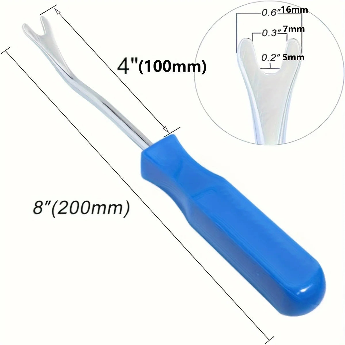1Pc Car Door Interior Trim Clip Remover Tool - Screwdriver Nail Puller Fastener Car Repair Tool for Panel Upholstery