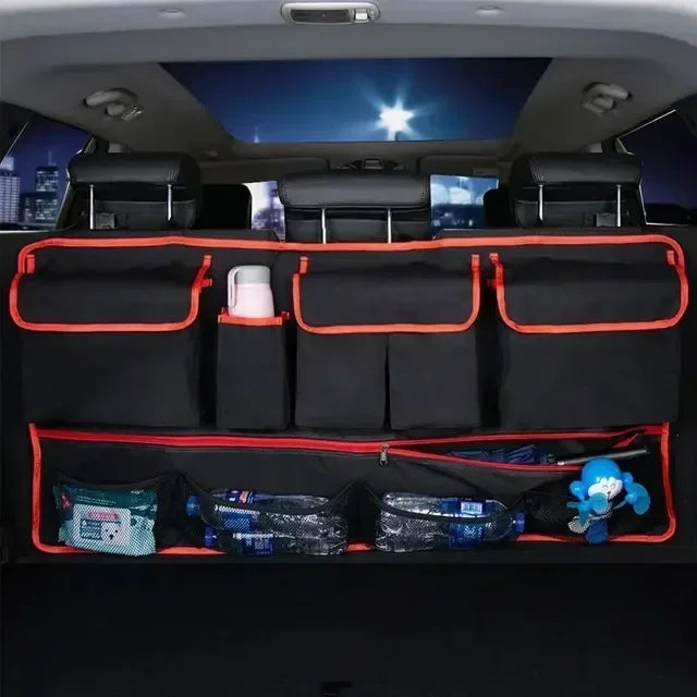 Car Trunk Organizer Backseat Storage Bag High Capacity Multi-use Oxford Car Seat Back Organizers Automobile Interior