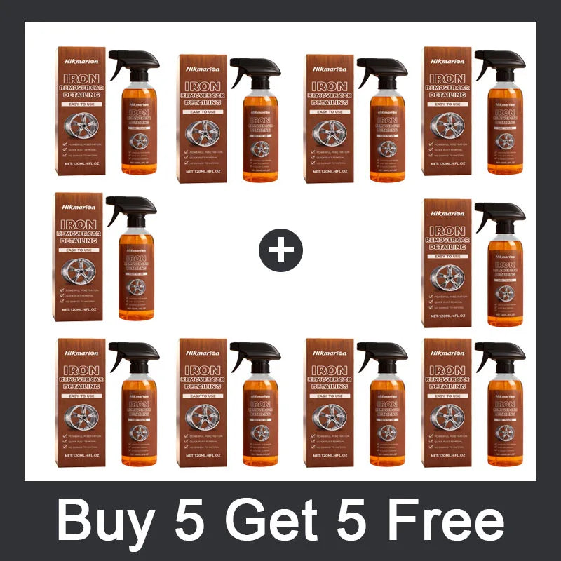 Metal Rust Remover & Protective Spray for Auto Parts Wheels Rims Chassis Metal Anti-Rust Repair Fast Acting to Paint Surface