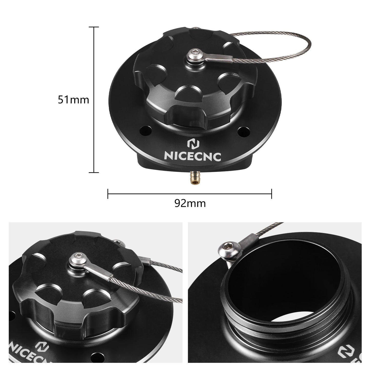 NICECNC For Husqvarna 701 SM Supermoto Enduro 2016-2024 Motorcycle Fuel Filler For GasGas 700 Enduro Supermoto 2022-2024
