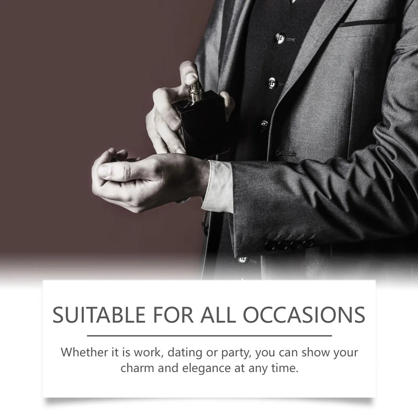 ROXELIS 50ml Rich And Whiskey Homme Perfume Long-lasting Fragrance,Enhance Personal Charm, Confidently Show Style and Elegance